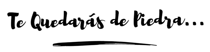 Te quedarás de piedra Slogan de UdanasArt Arte reciclado en Barcelona