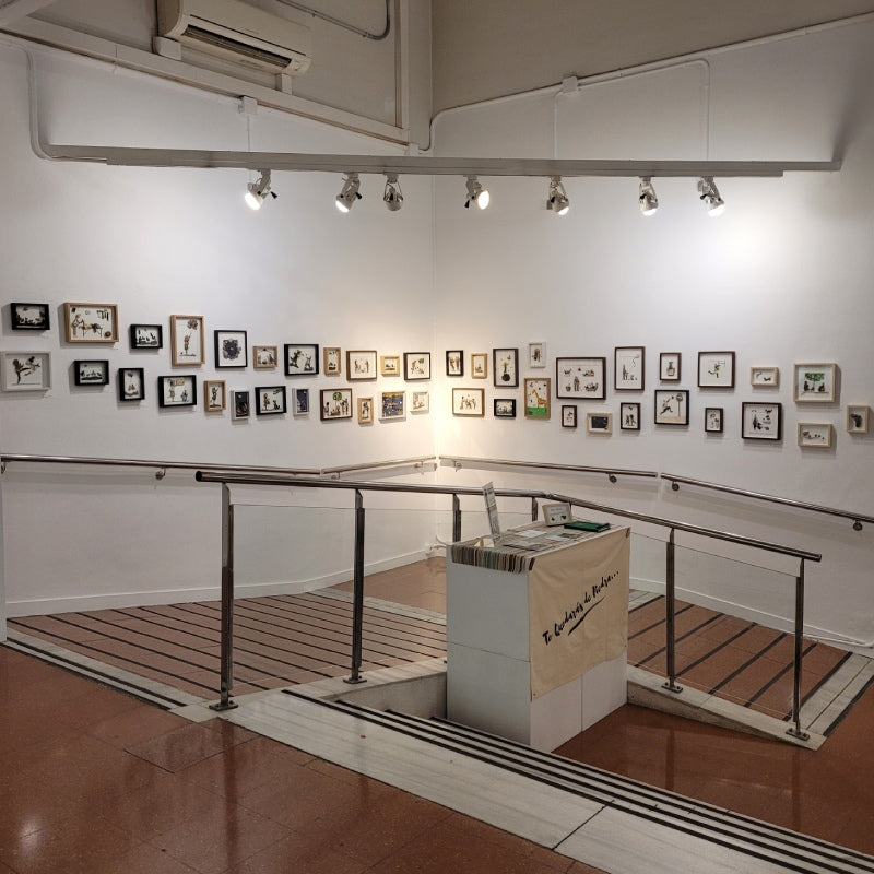 Exposición de Arte de UdanasArt, en el centro cívico de Sant Andreu en Barcelona. Febrero 2023